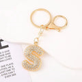 Crystal Initial Bag Charm