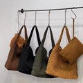 Woven Neoprene Shoulder Tote