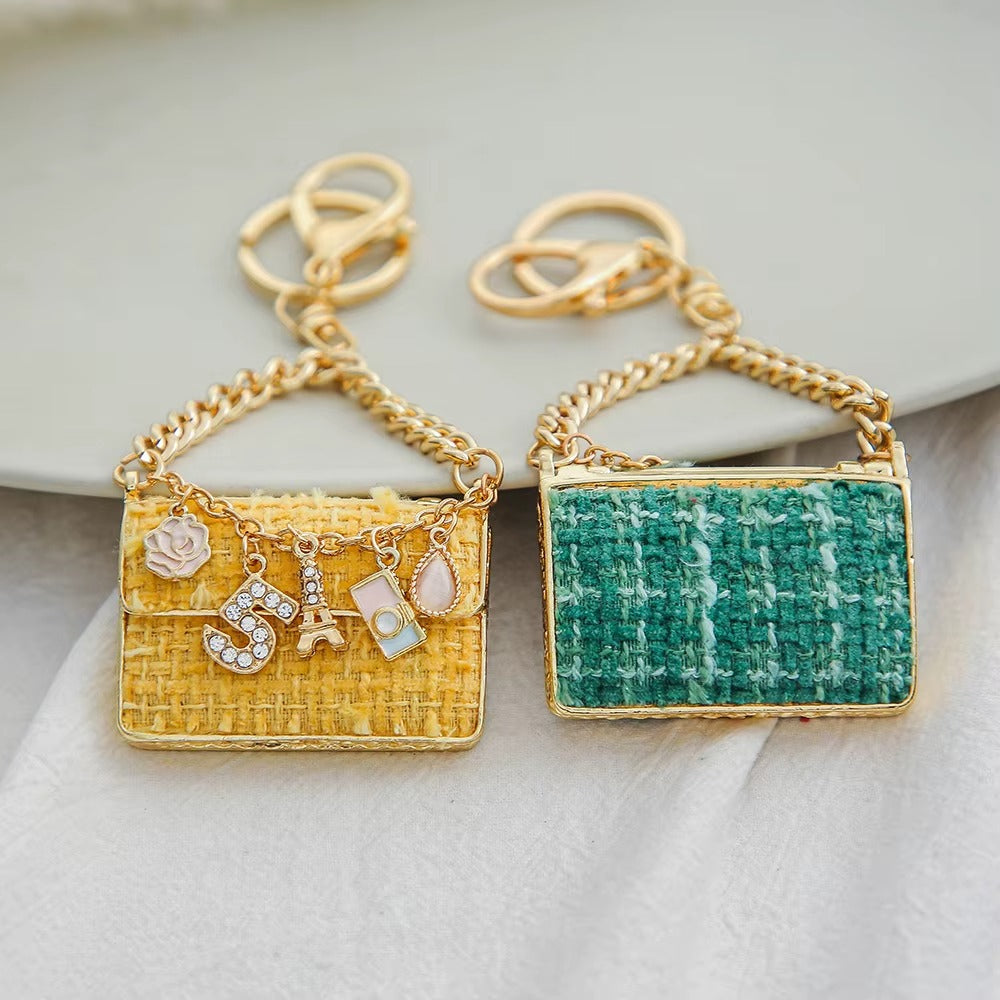 Diamond Metal Bag Charm