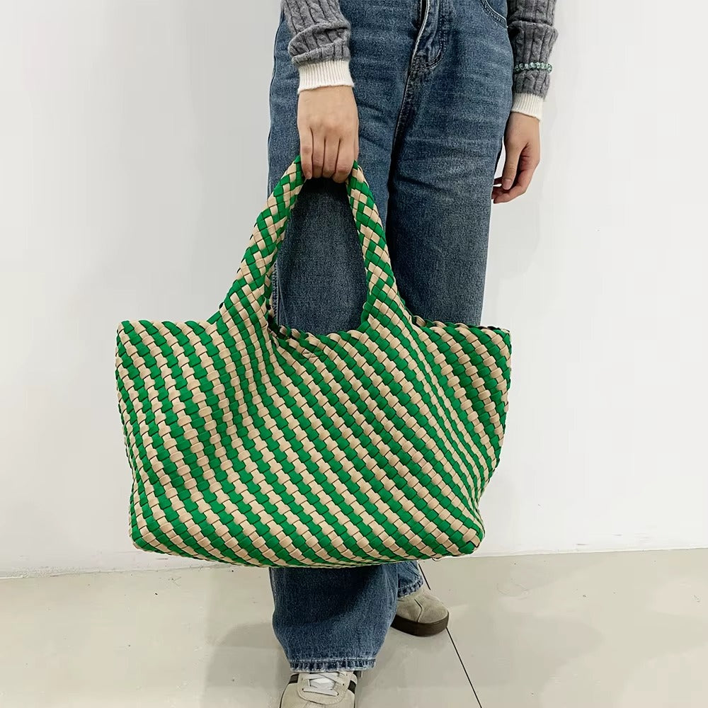 Checker Neoprene Shoulder Bag