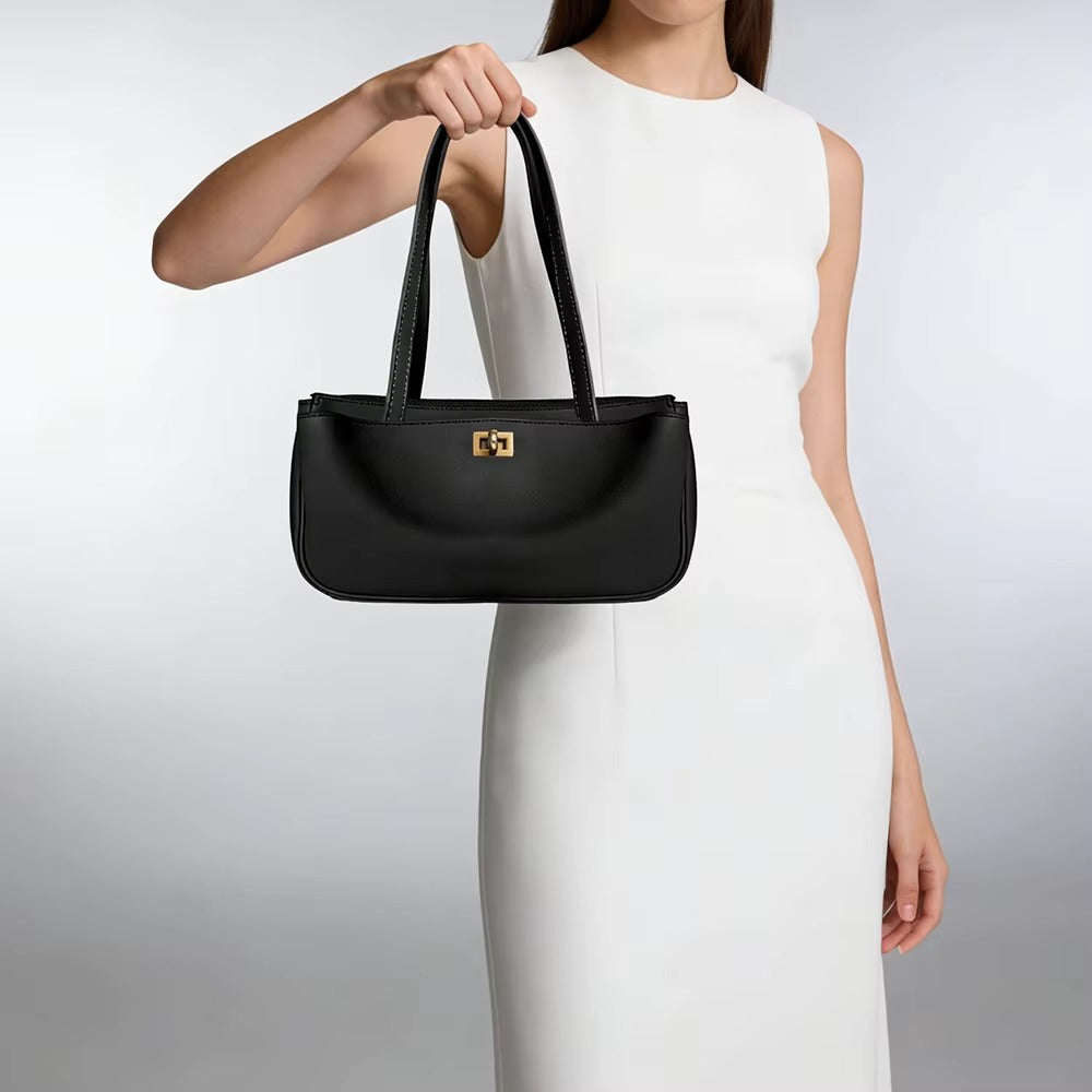 Lattice PU Bucket Bag