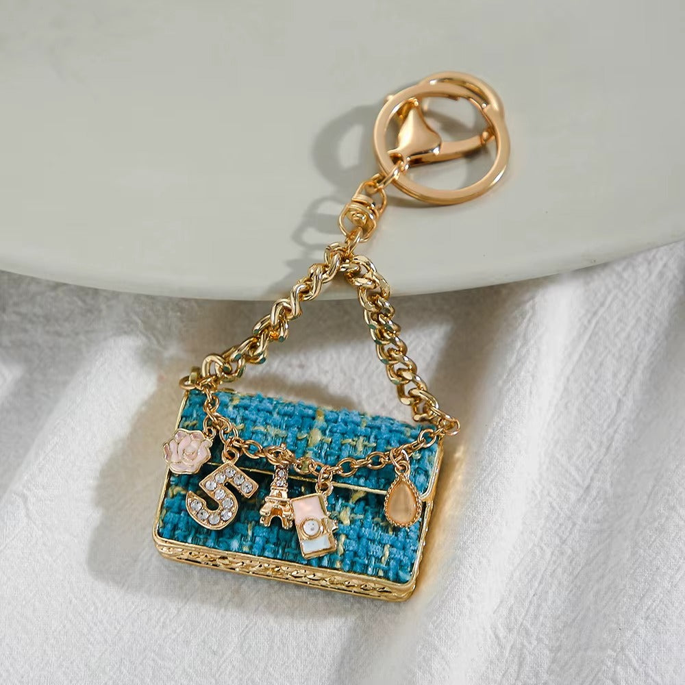 Diamond Metal Bag Charm