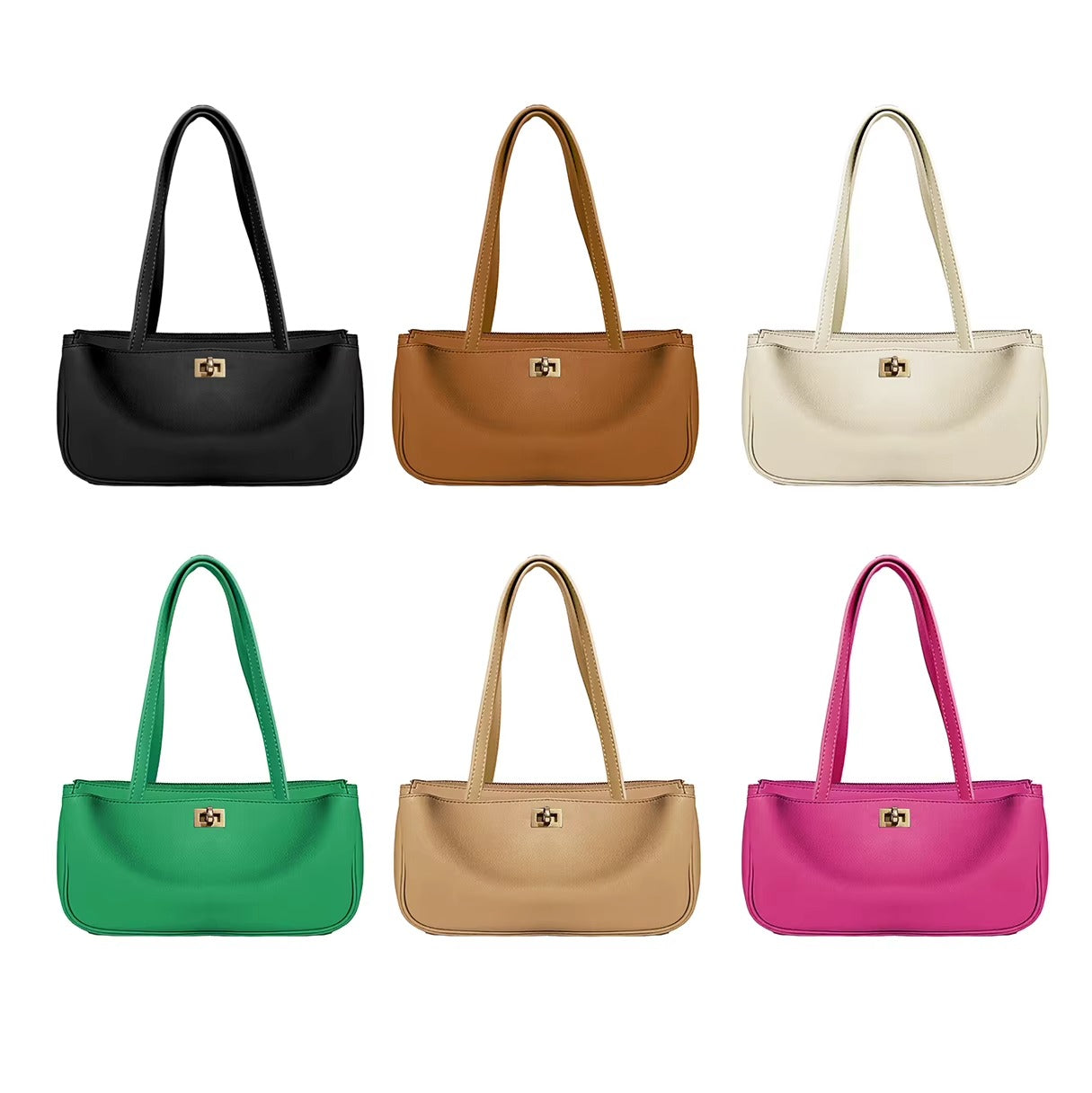 Lattice PU Bucket Bag