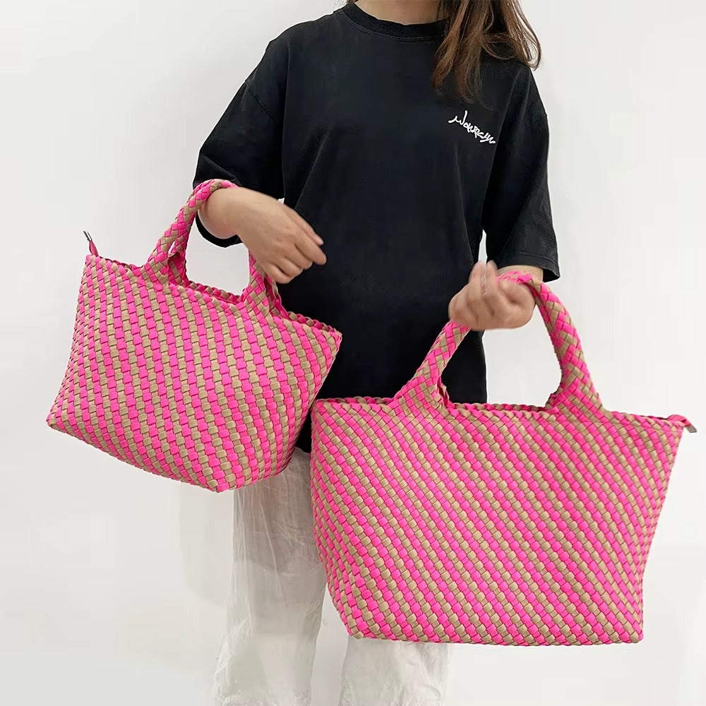 Zippered Woven Neoprene Bag