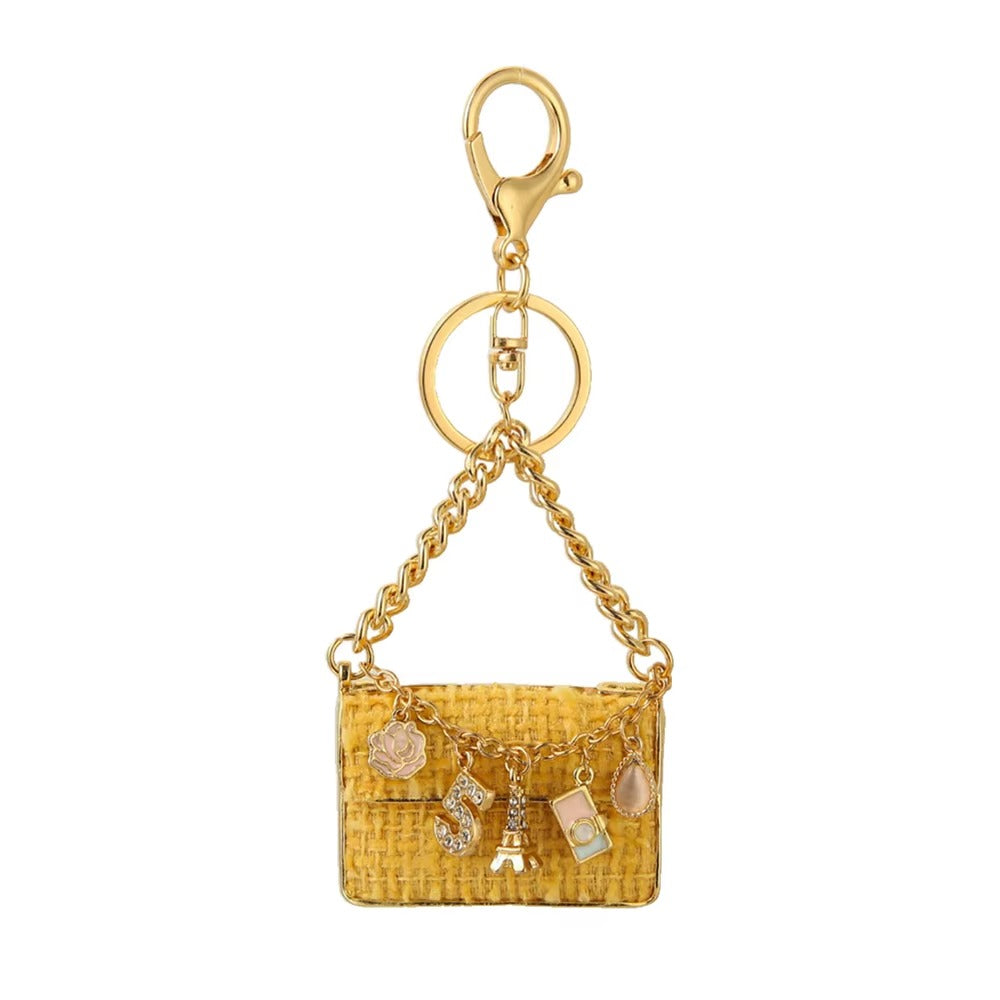 Diamond Metal Bag Charm