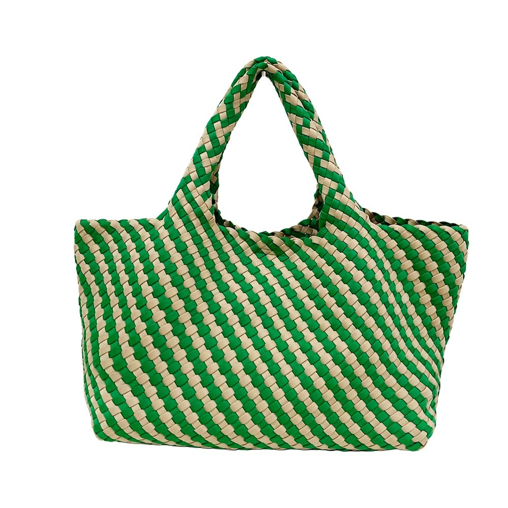 Checker Neoprene Shoulder Bag
