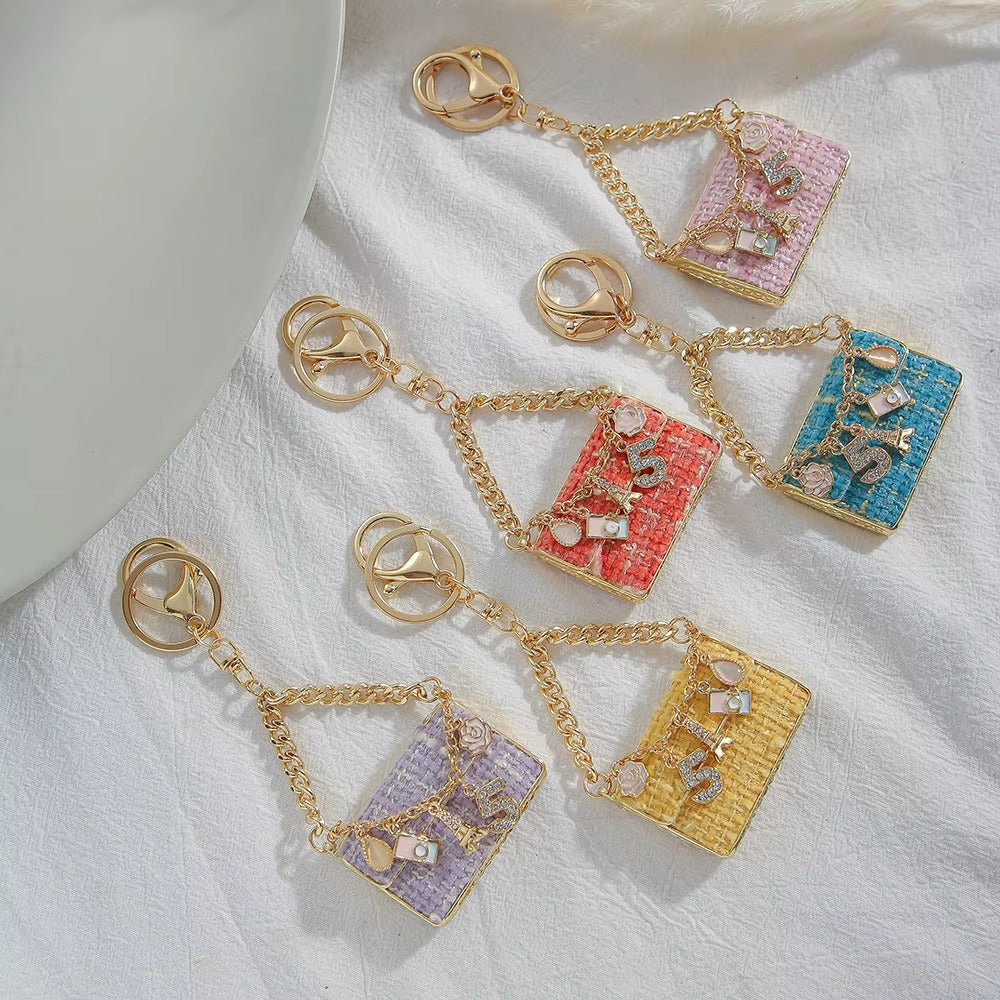 Diamond Metal Bag Charm