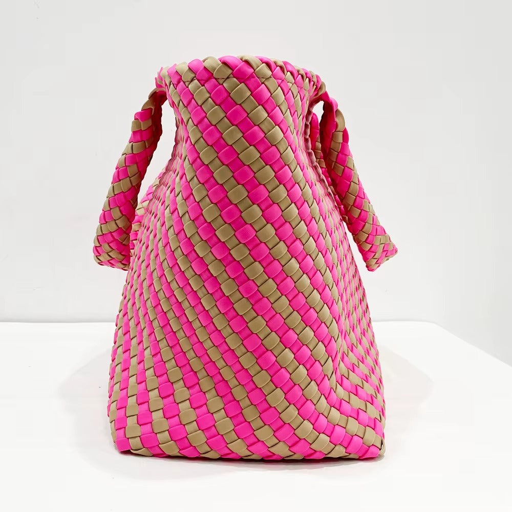 Handwoven Neoprene Travel Tote