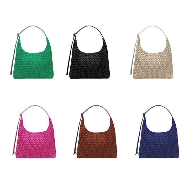 Woven Neoprene Shoulder Bag