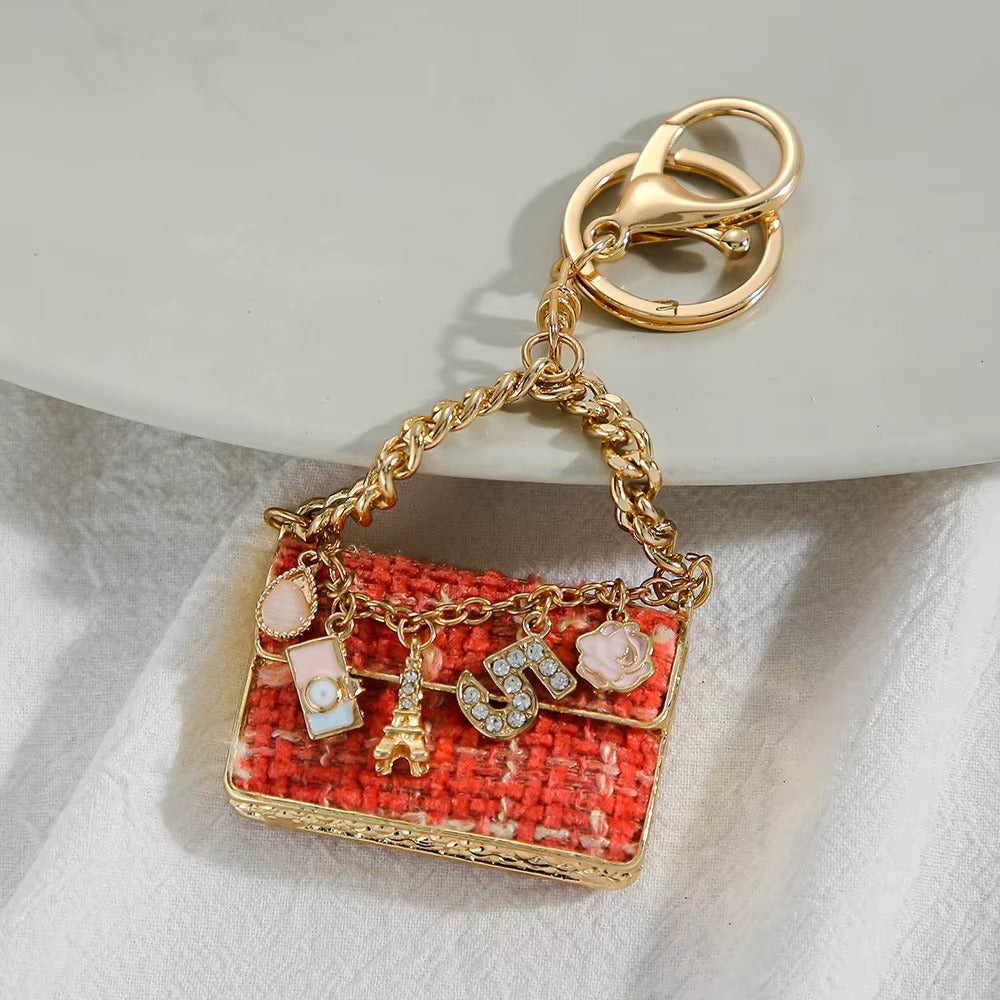 Diamond Metal Bag Charm
