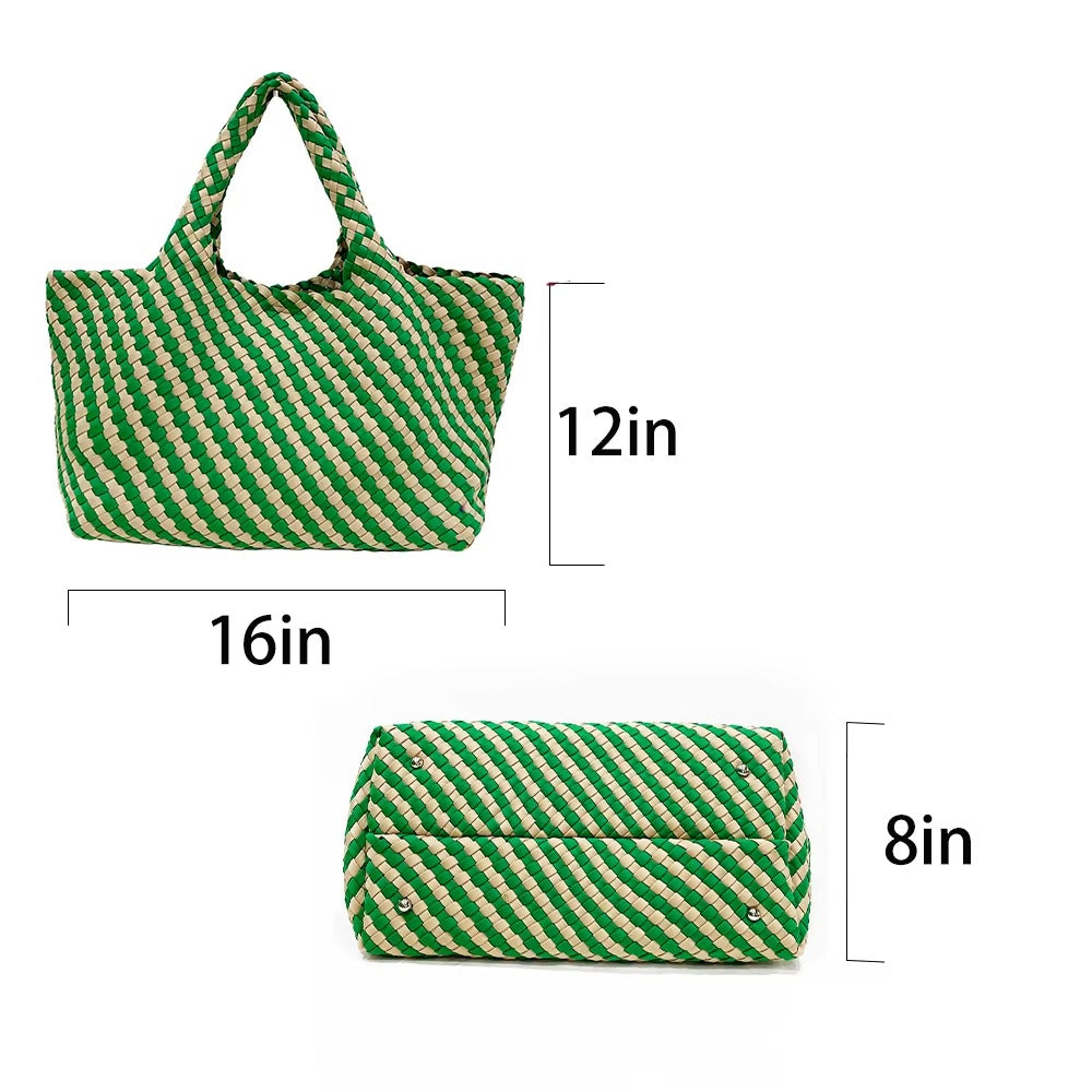 Checker Neoprene Shoulder Bag