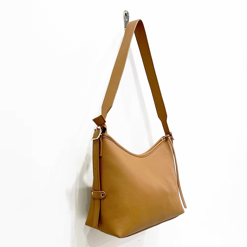 Women Soft Leather Crossbody Messenger Bags with Zipper