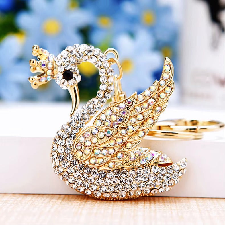 Swan Pendant Bag Charm